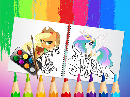 Sweet Pony Coloring Book game cover